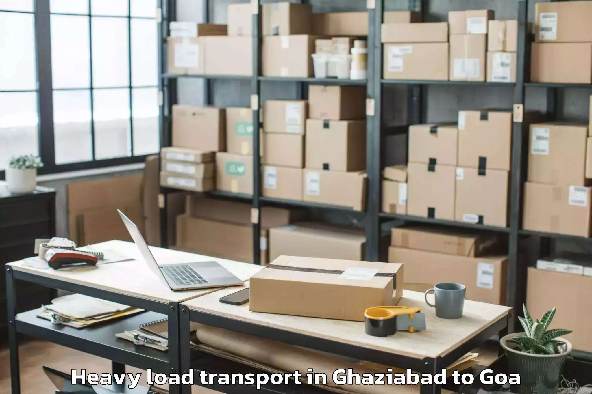 Professional Ghaziabad to Morjim Heavy Load Transport